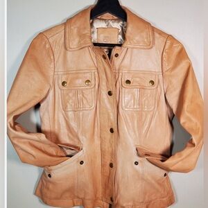 Banana Republic Distressed Tan Leather Women's Size Medium